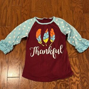 Boutique Thankful shirt. NWOT. Size “XL” fits like 6x